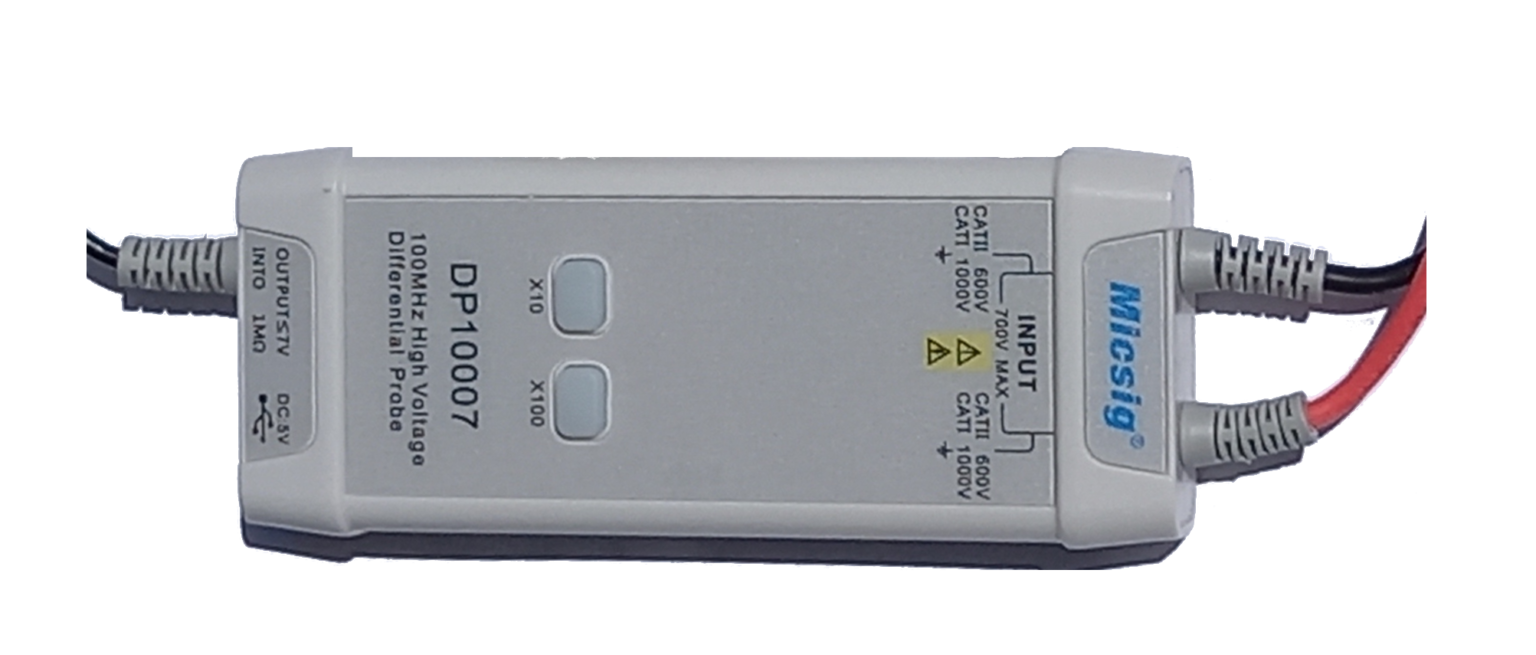 High voltage differential probe MICSIG DP10007 HARDWARE